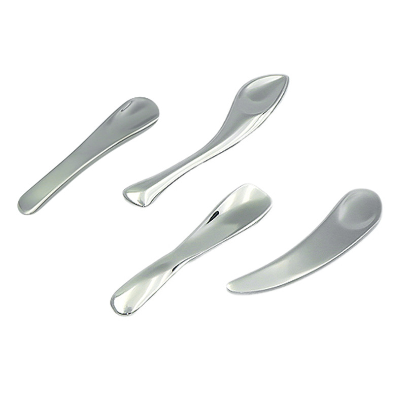 Mini spatule cosmétique en acier inoxydable, crème pour le visage, spatule en métal, nouveau Design, masque pour le visage Mini spatule cosmétique en acier inoxydable, crème pour le visage, spatule en métal, nouveau Design, masque pour le visage